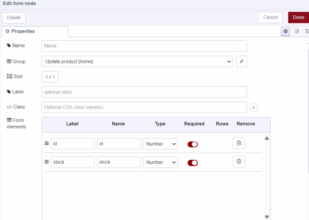 adding form to update product data "Adding form to update product data"