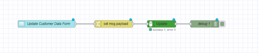 Screenshot displaying connections of wires in the 'Update Data from Database' flow "Screenshot displaying connections of wires in the 'Update Data from Database' flow"